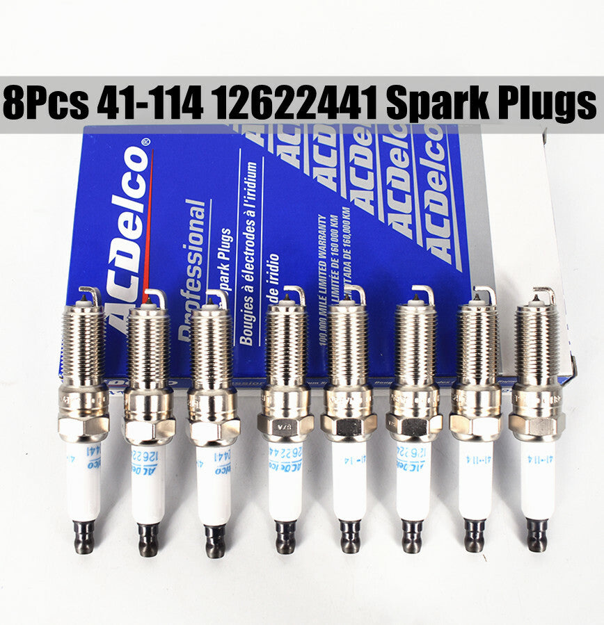 ACDelco 41-114 Iridium Spark Plug For Chevy Silverado (Pack of 8)