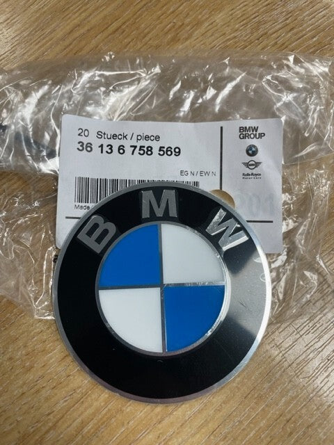 BMW Wheel Center Cap Emblem 36136758569 70mm
