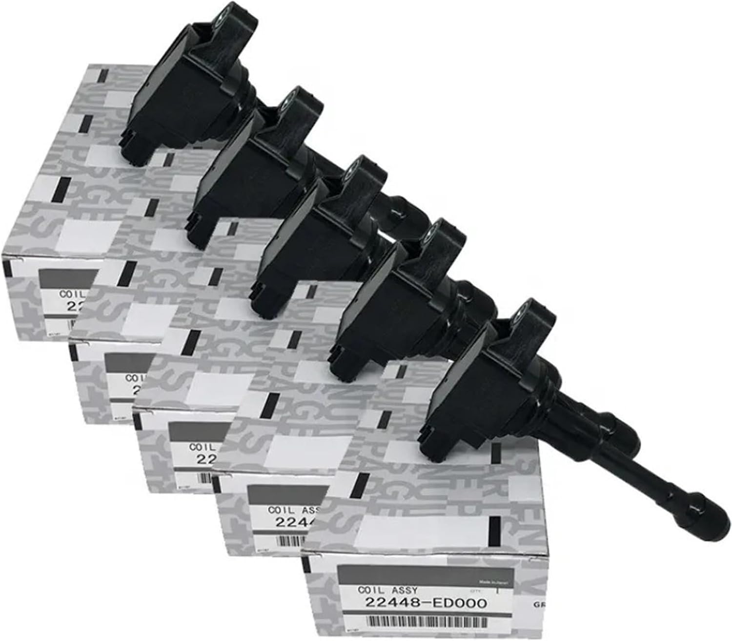 Nissan Ignition Coil Assembly 22448ED000  (Pack of 4)