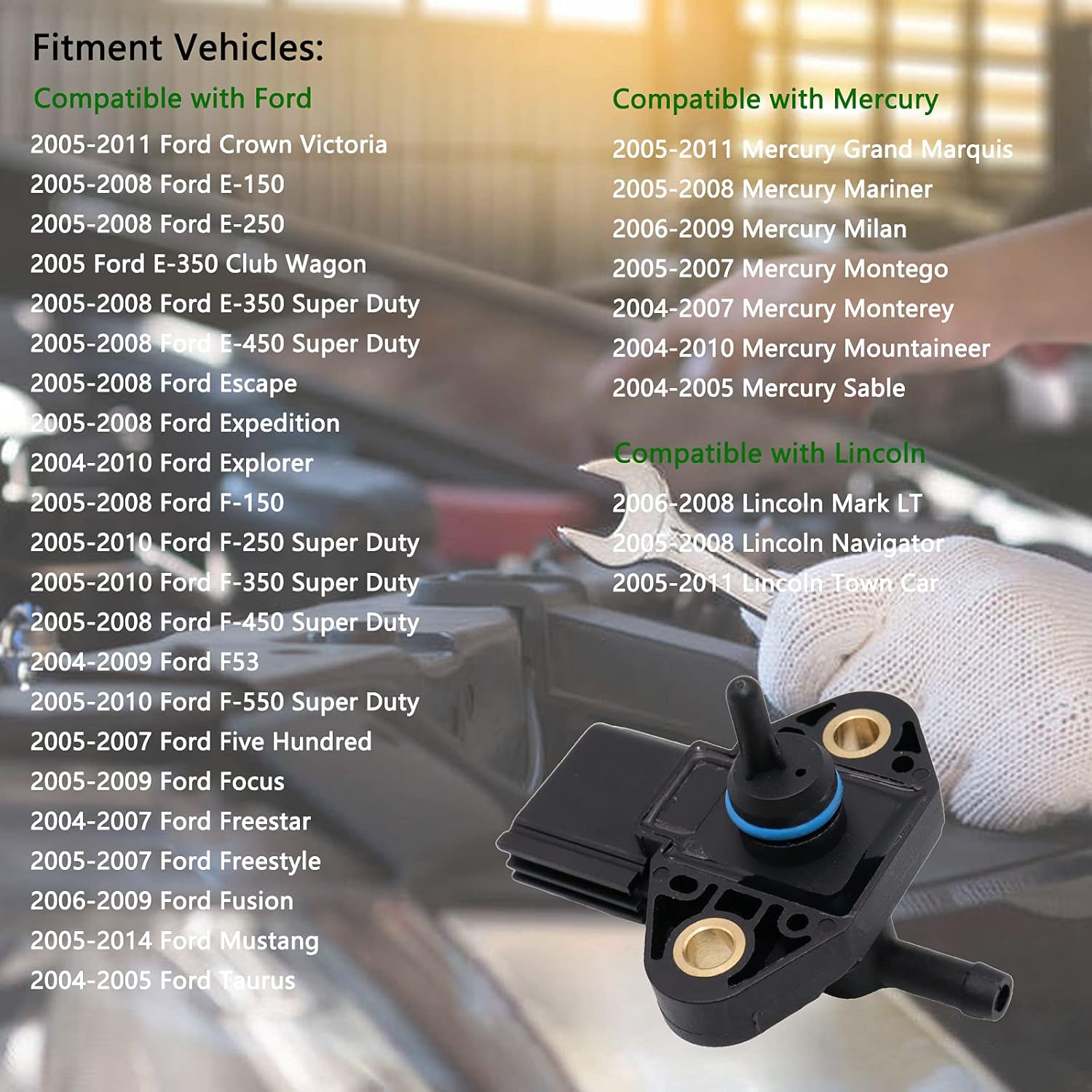 FPS5 Fuel Injection Pressure Sensor 3F2Z9G756AC For Ford F150 F250 F350 F450 E150 E250 E350 Super Duty