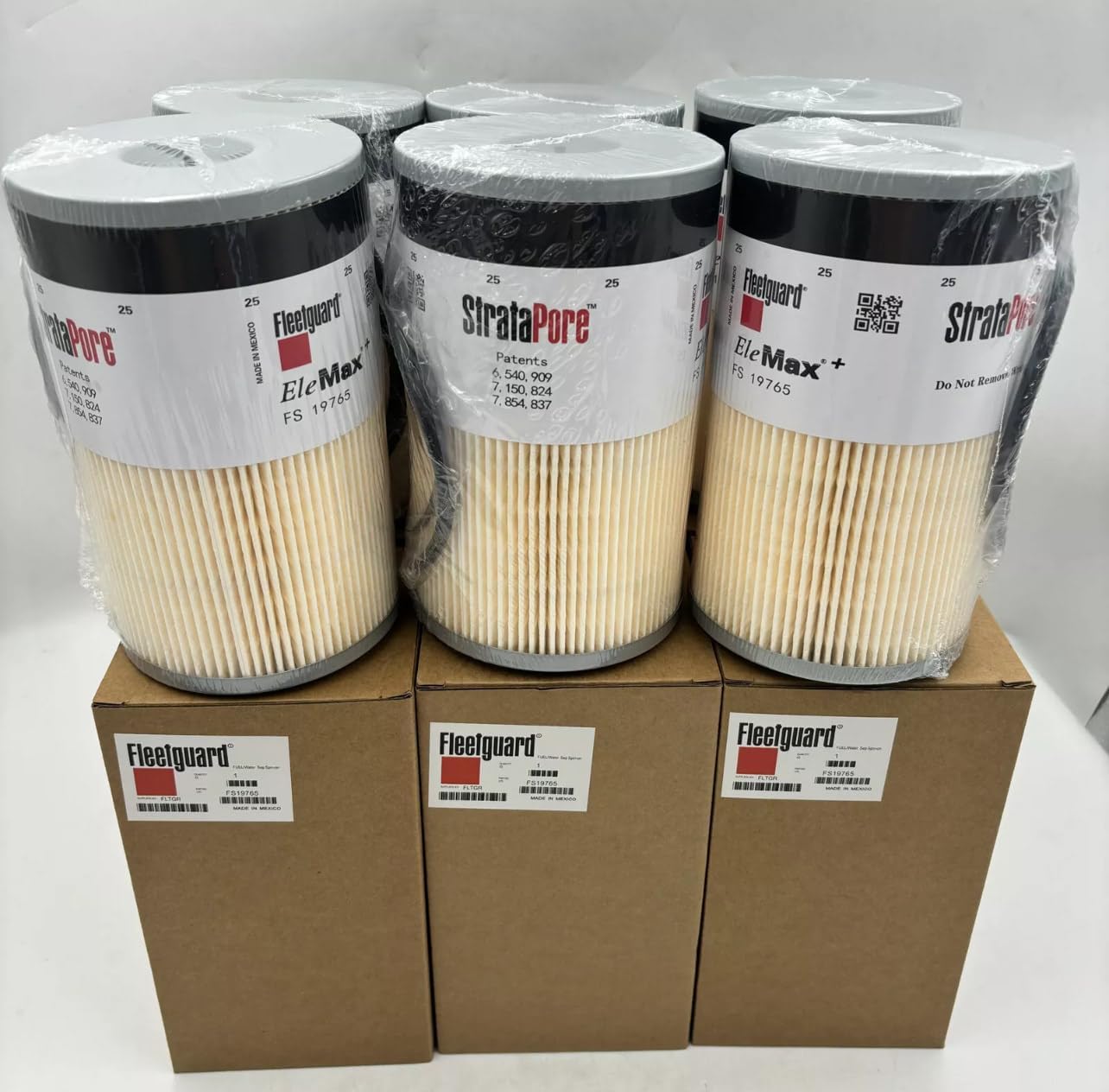 Fleetguard FG FS19765 Diesel Fuel Filter (Pack of 6)