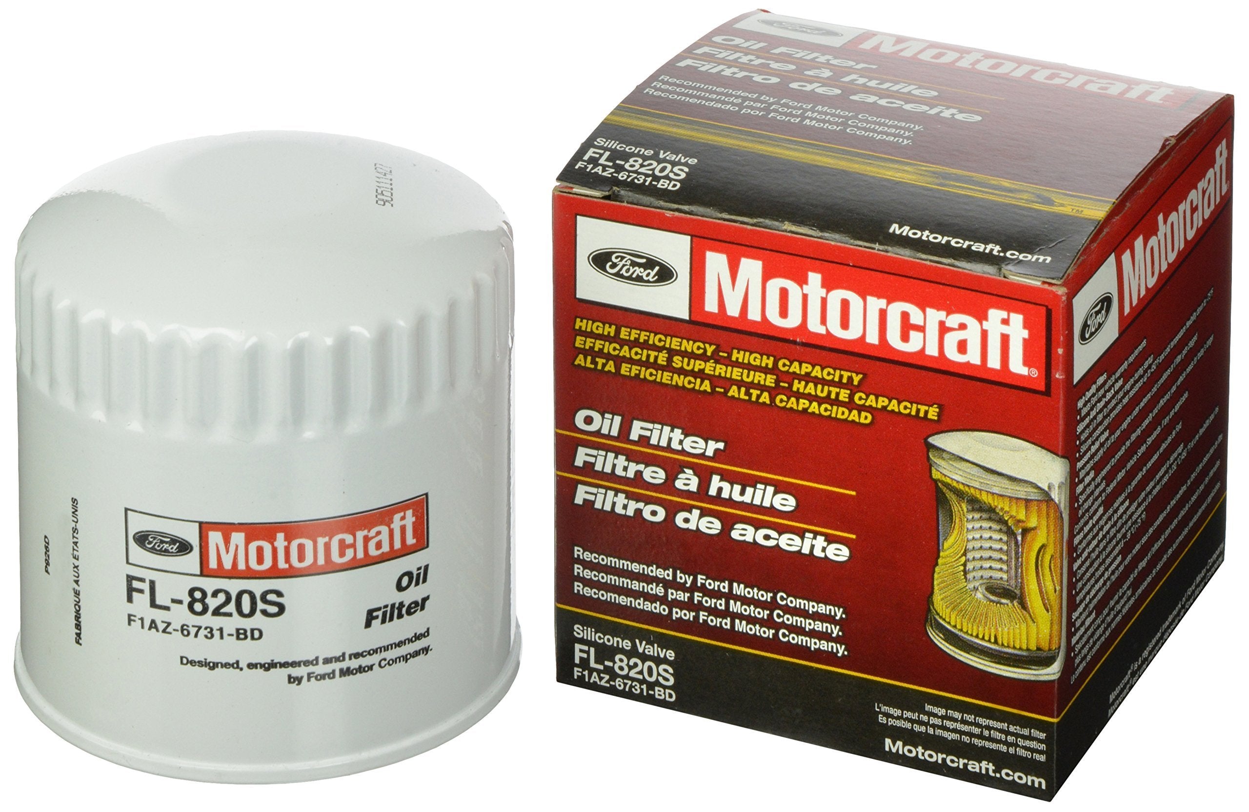 Ford motorcraft oil filter fl820s