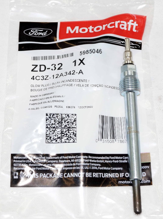 Motorcraft Glow Plug | 6.4L Ford Powerstroke