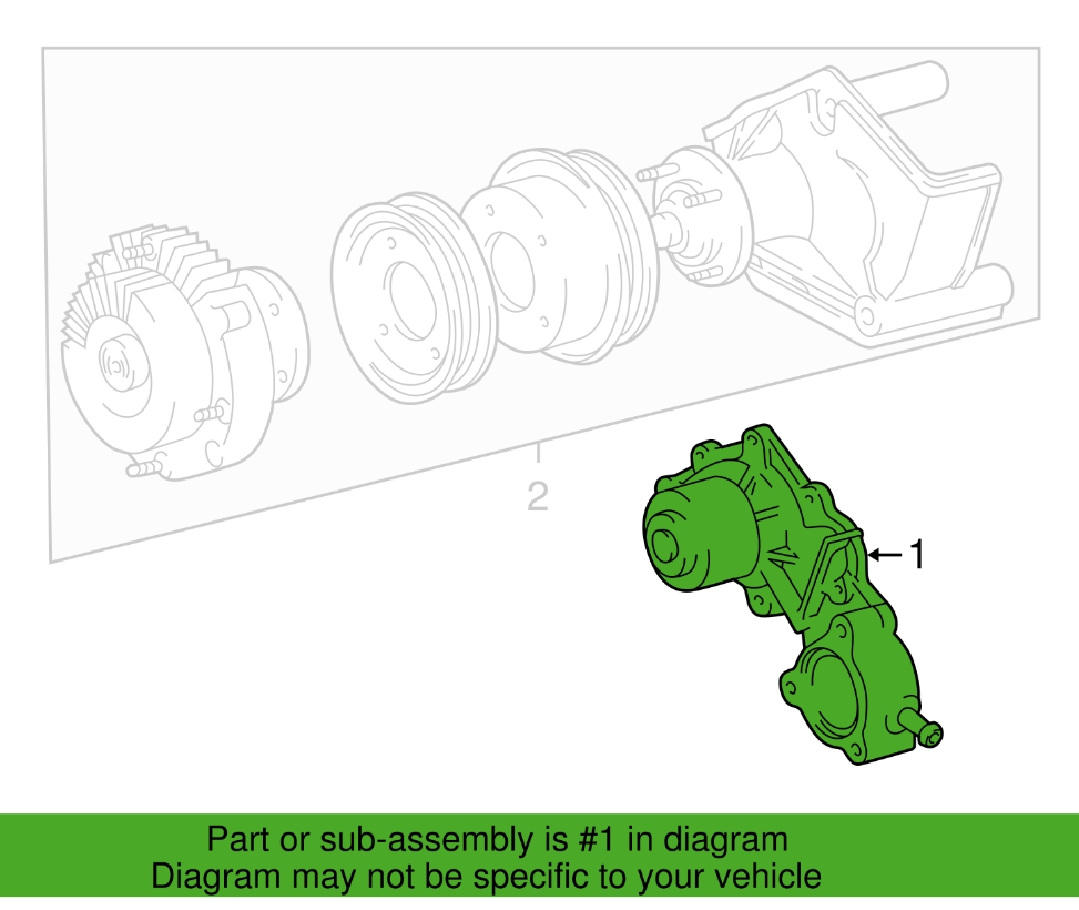 Water Pump Assembly (Toyota 1995-2004) 161006939883
