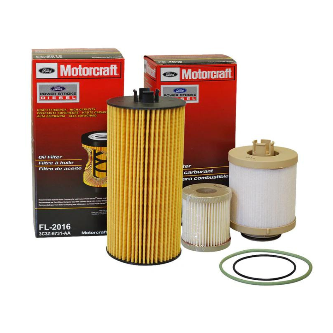 FD4616 FL2016 Motorcraft Powerstroke Diesel Oil & Fuel Filter Kit