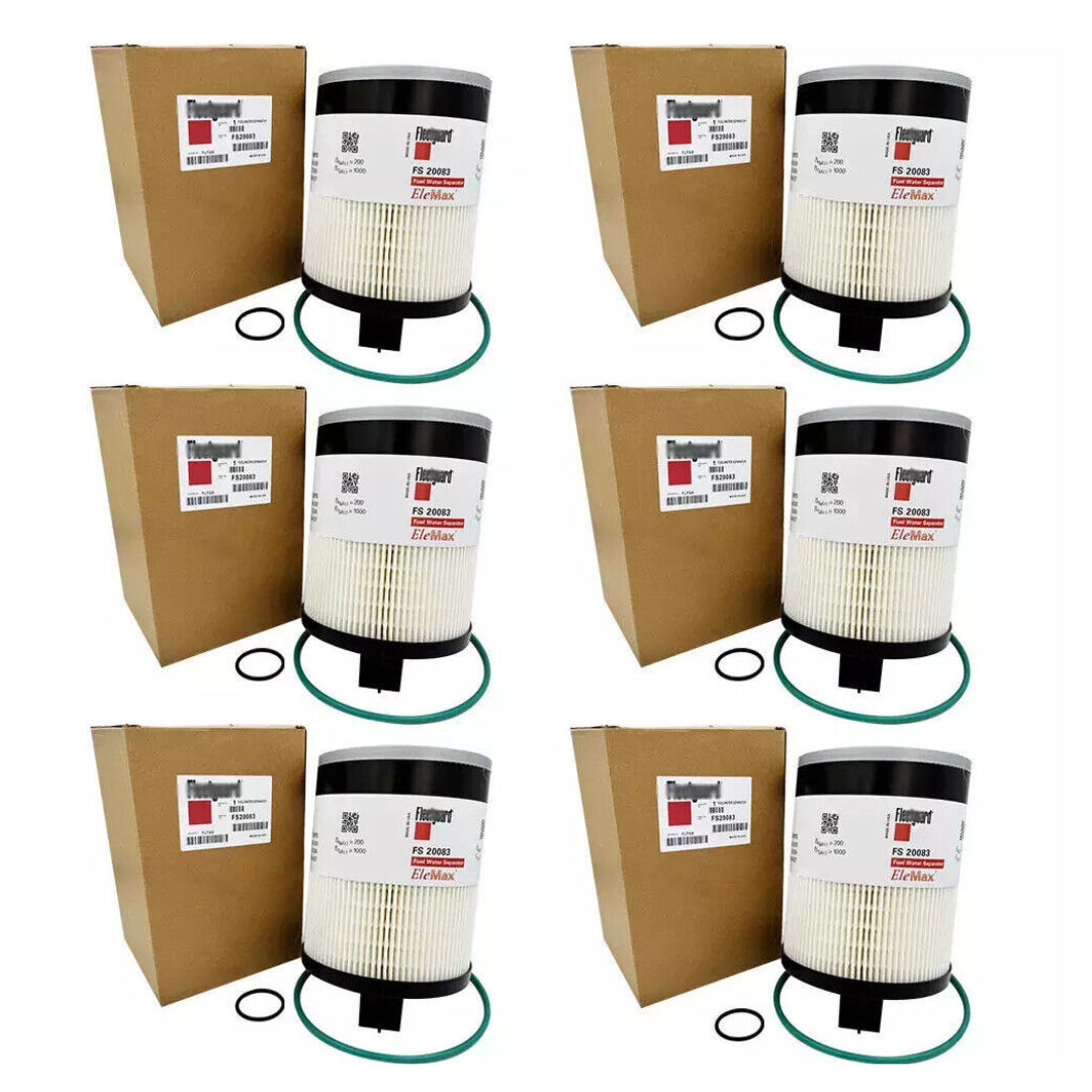 Fleetguard FS20083 Fuel Water Separator Filter For Cummins Isx Dd13 (Pack of 6)