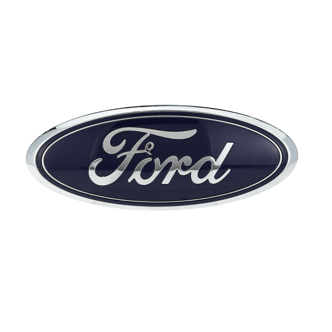 Ford AA8Z-9942528-A Nameplate DARK BLUE, 9 x 3.5 INCHES