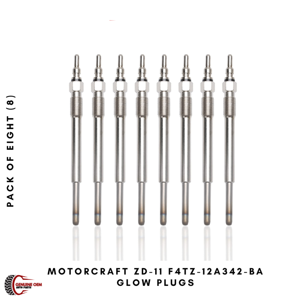 Pack of eight Motorcraft ZD-11 glow plugs