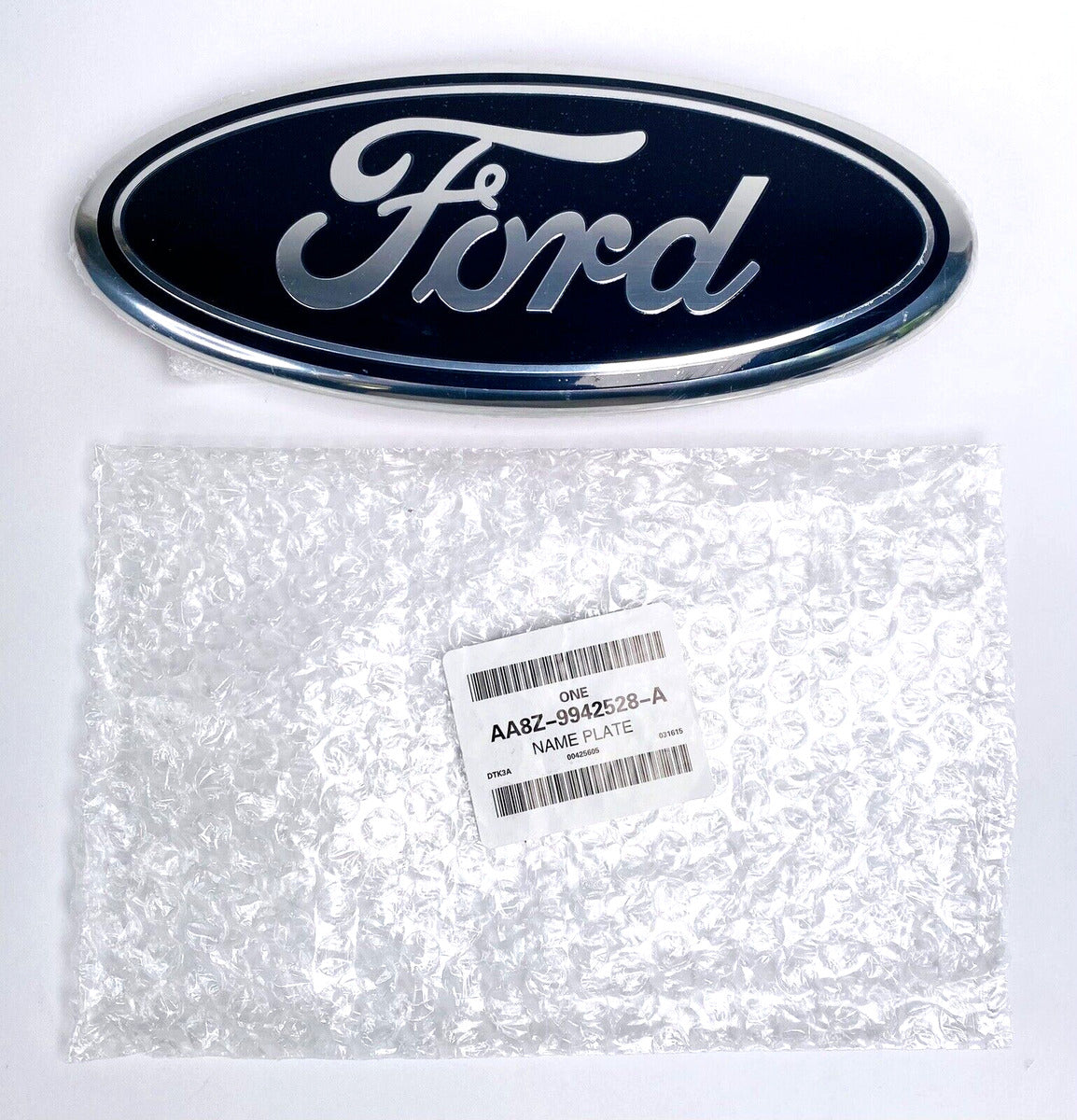 Ford AA8Z-9942528-A Nameplate DARK BLUE, 9 x 3.5 INCHES