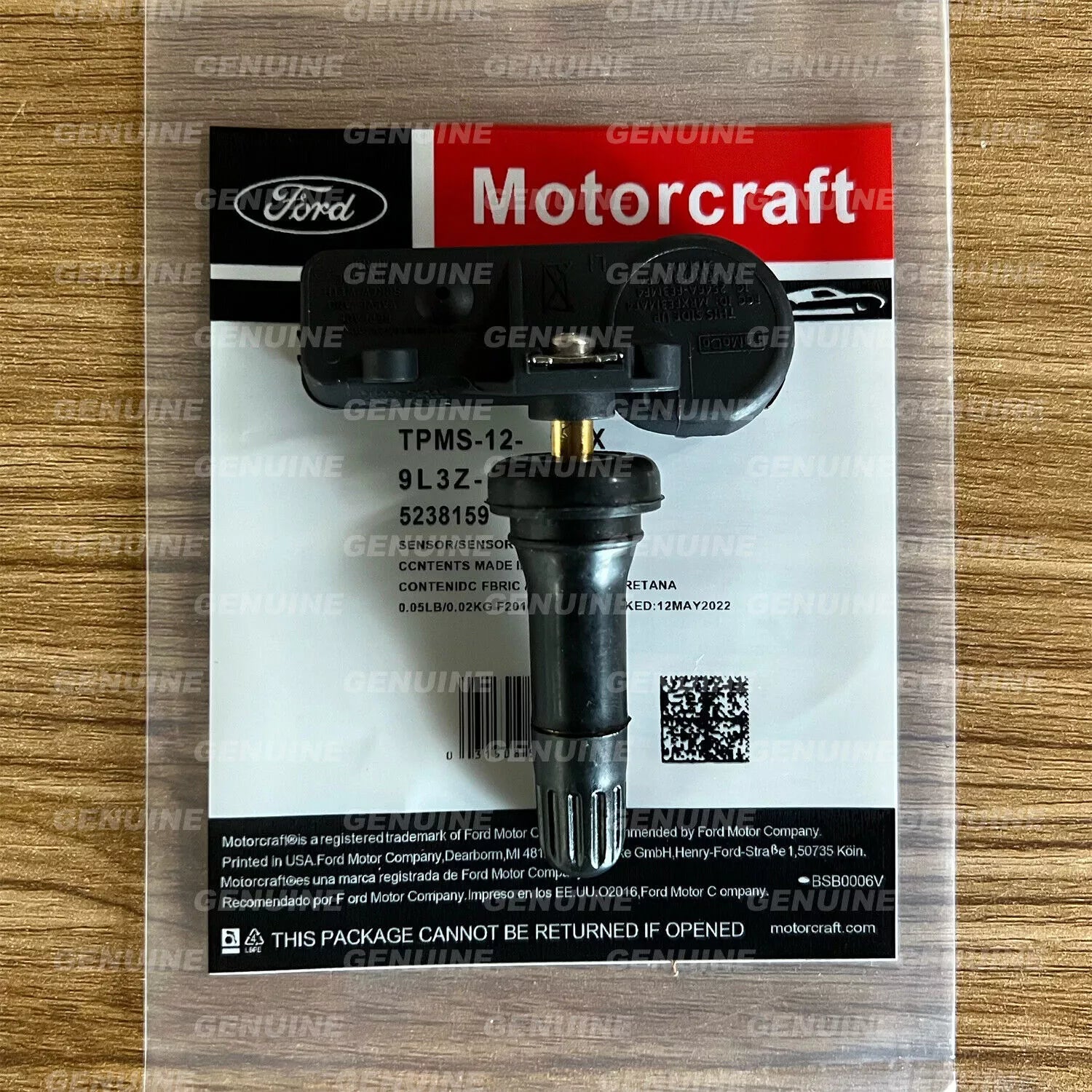 Ford 9L3Z1A189A Motorcraft TPMS Tire Pressure Sensors (Pack of 4)