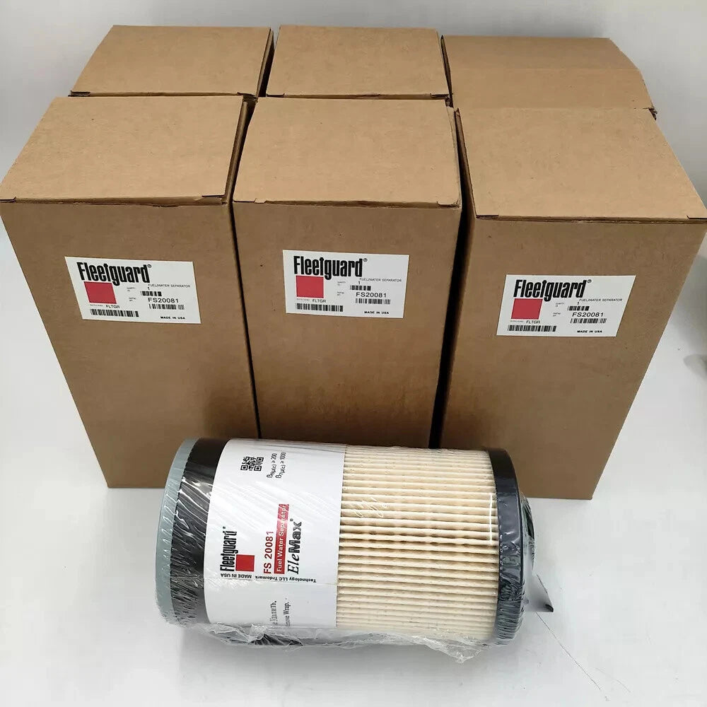 Fleetguard FS20081 Fuel Filter For Cummins A0000904851 (Pack of 6)
