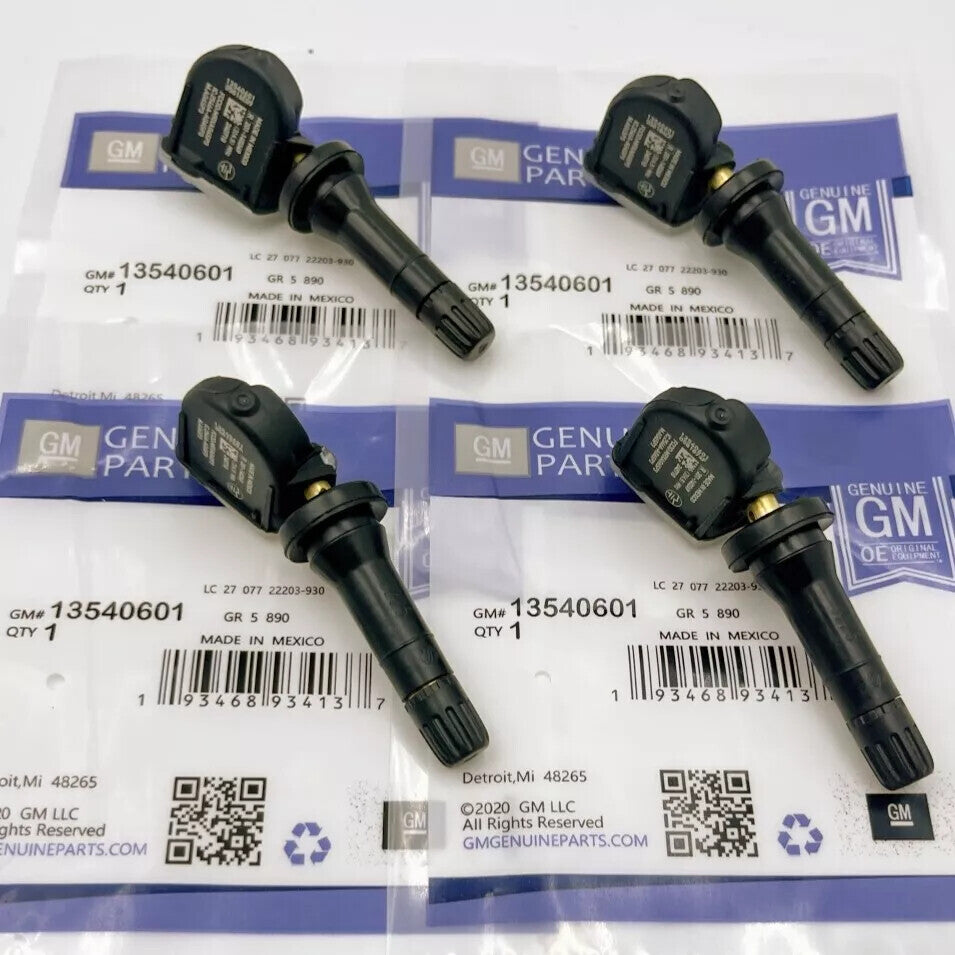 GM 13540601 AC Delco Tire Pressure Sensor TPMS For Chevy Silverado (Pack of 4)