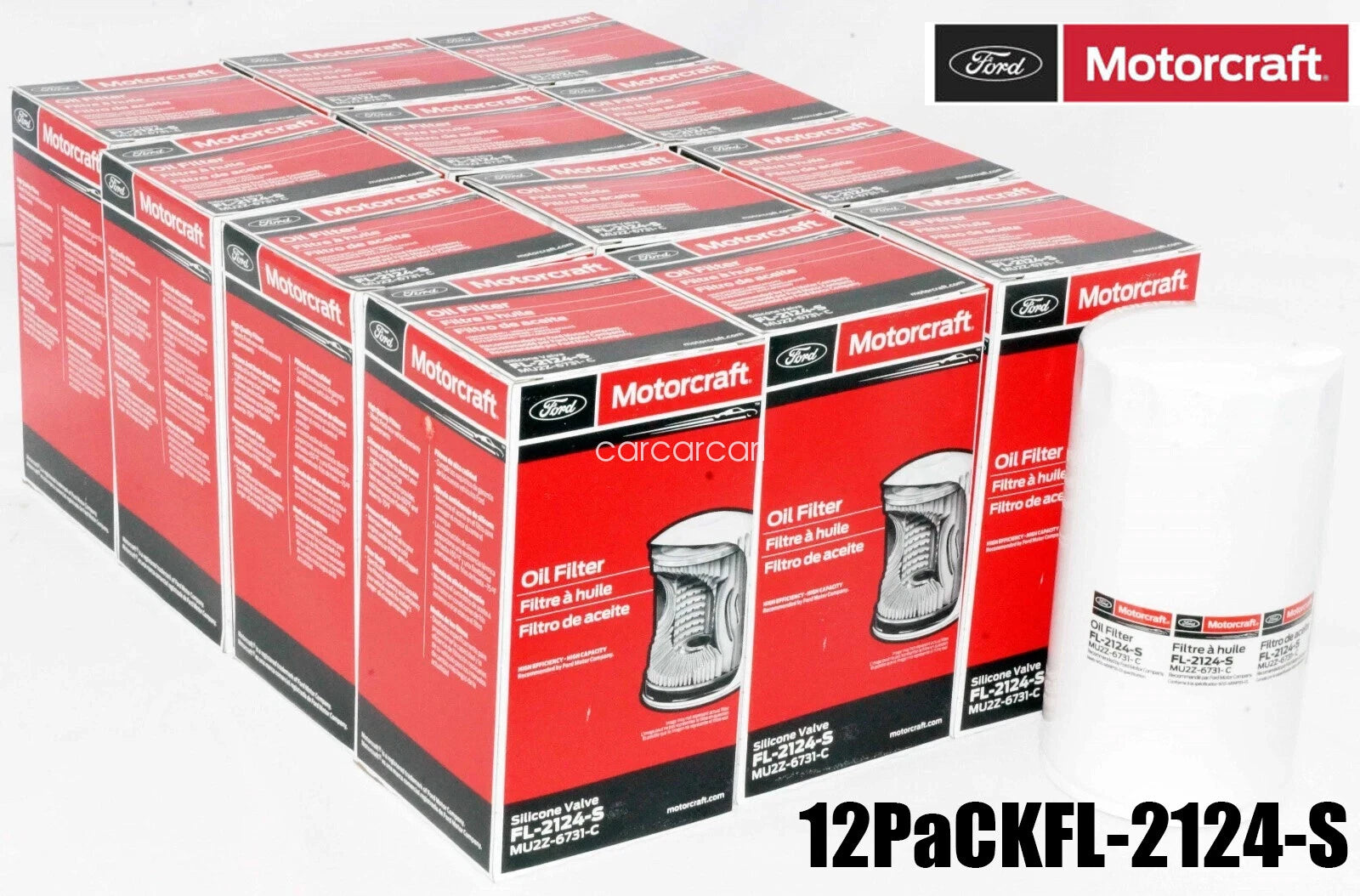 Motorcraft FL2124S 6.7 Powerstroke Oil Filter (Pack of 12)