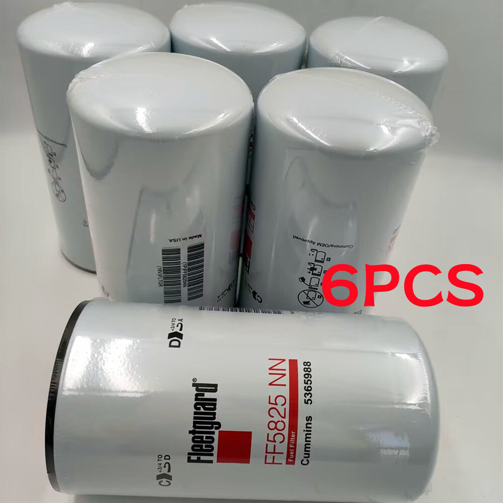 Fleetguard FF5825 Cummins Fuel Filter X15 Cummins 5599456 (Pack of 6)