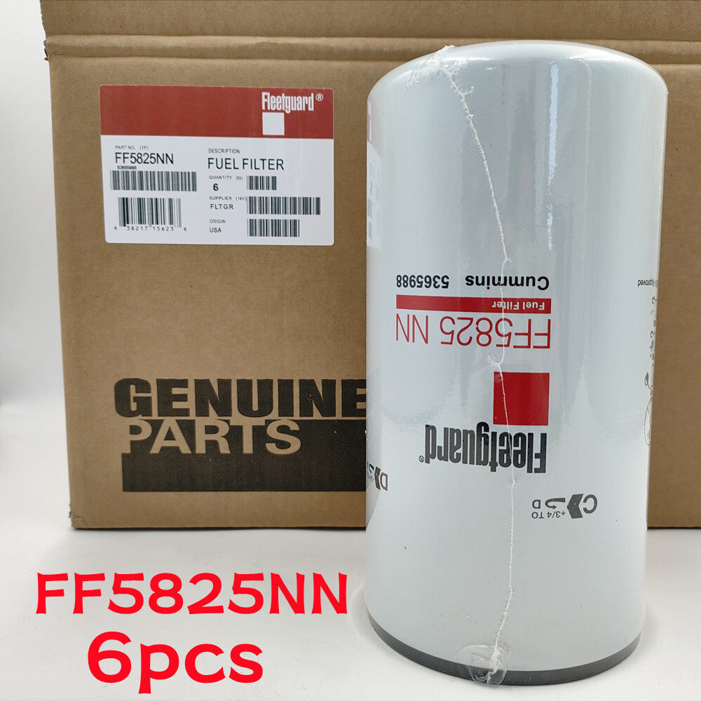 Fleetguard FF5825 Cummins Fuel Filter X15 Cummins 5599456 (Pack of 6)