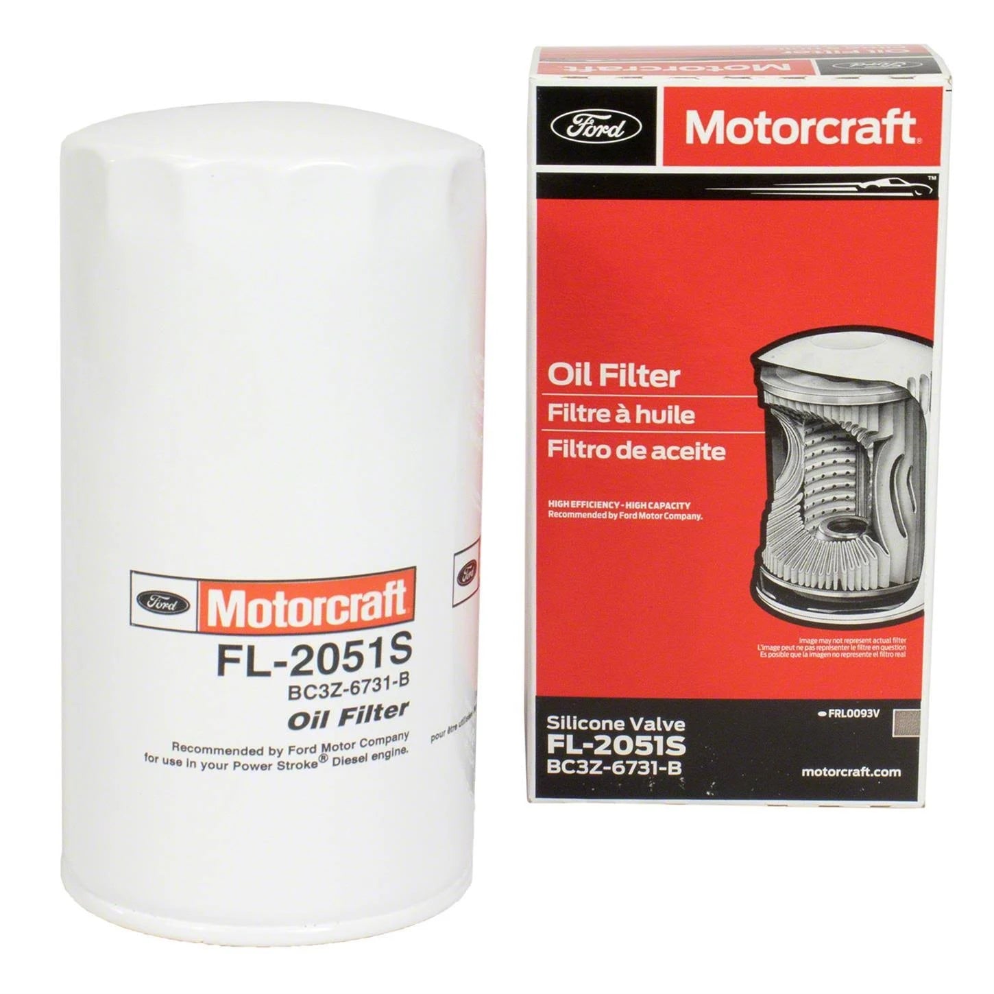 Motorcraft FL 2051S 6.7 Powerstroke Oil Filter (1 Unit)
