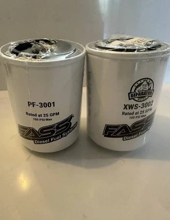 FASS Titanium Series XWS3002 PF3001  Fuel Filter Pack