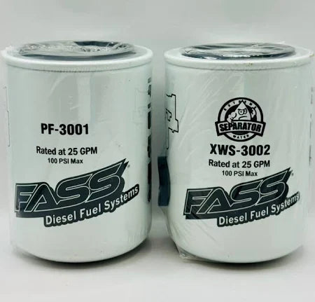 FASS Titanium Series XWS3002 PF3001  Fuel Filter Pack